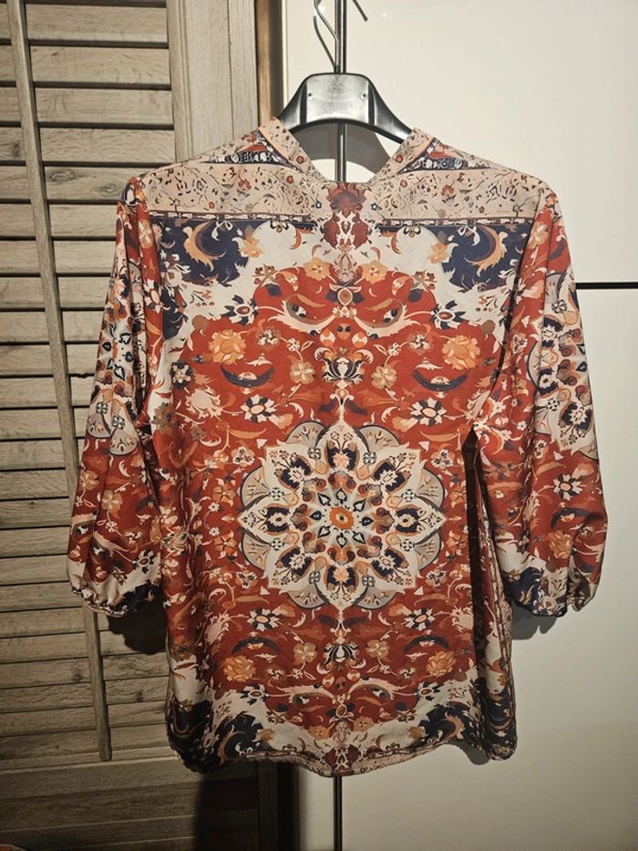 Blouse manche 3/4 multicolor taille S - photo numéro 5