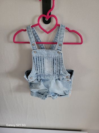 Salopette short en jean bébé – Tape à l’Œil