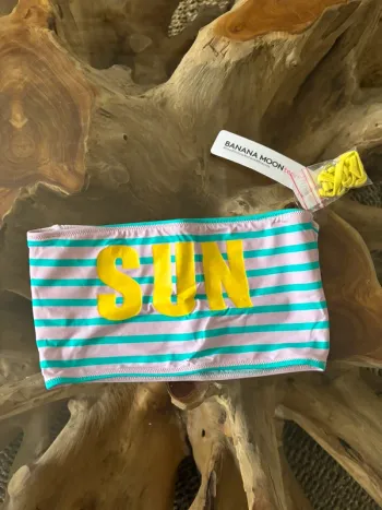 Haut de maillot de bain Banana Moon teens bandeau Sun rayures Bretelles