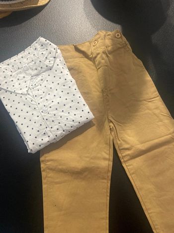Ensemble pantalon et chemise 24 mois