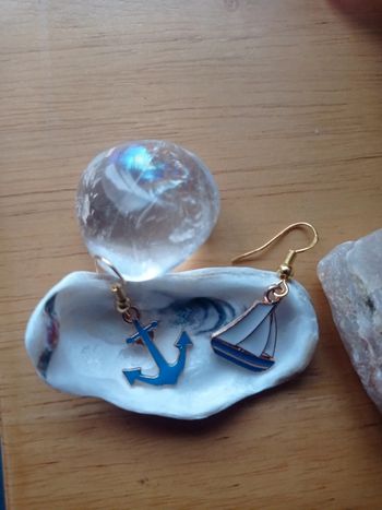 Boucles d'oreilles mer