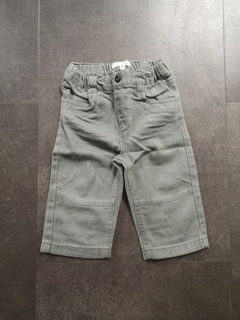 Pantalon jean  gris 12 mois