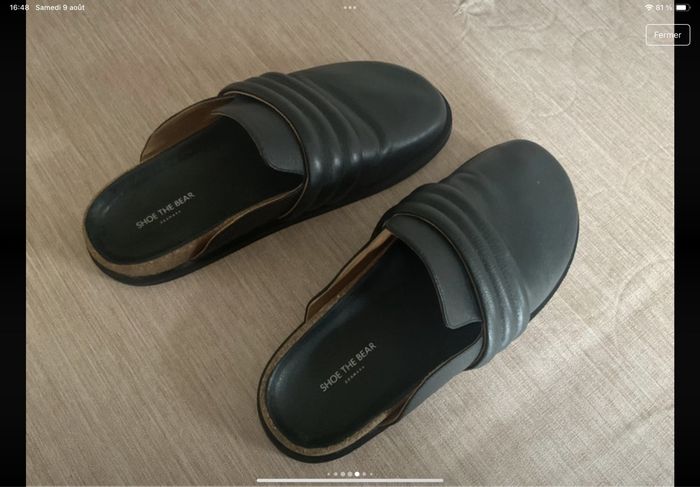 Chaussures mules en cuir Shoe the Bear - photo numéro 8