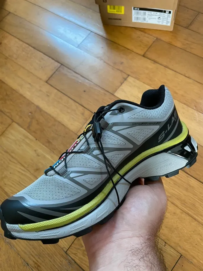 Salomon XT-6 Alloy Black / Dark Citron - 37,5EU - photo numéro 5