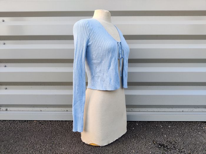 gilet bleu ciel femme Pimkie taille S - photo numéro 5