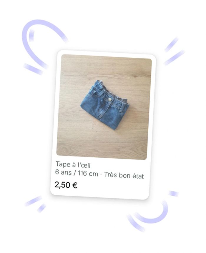 🩷 Jupe en jean 6 ans Tape à l'œil TAO #emyfleury_6ansfille