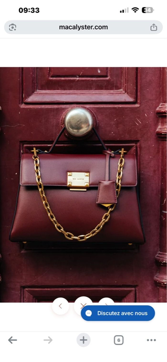 Sac cuir Mac Alyster