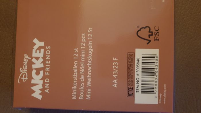 couronne Mickey et 12 boules assorties Disney neufs - photo numéro 3