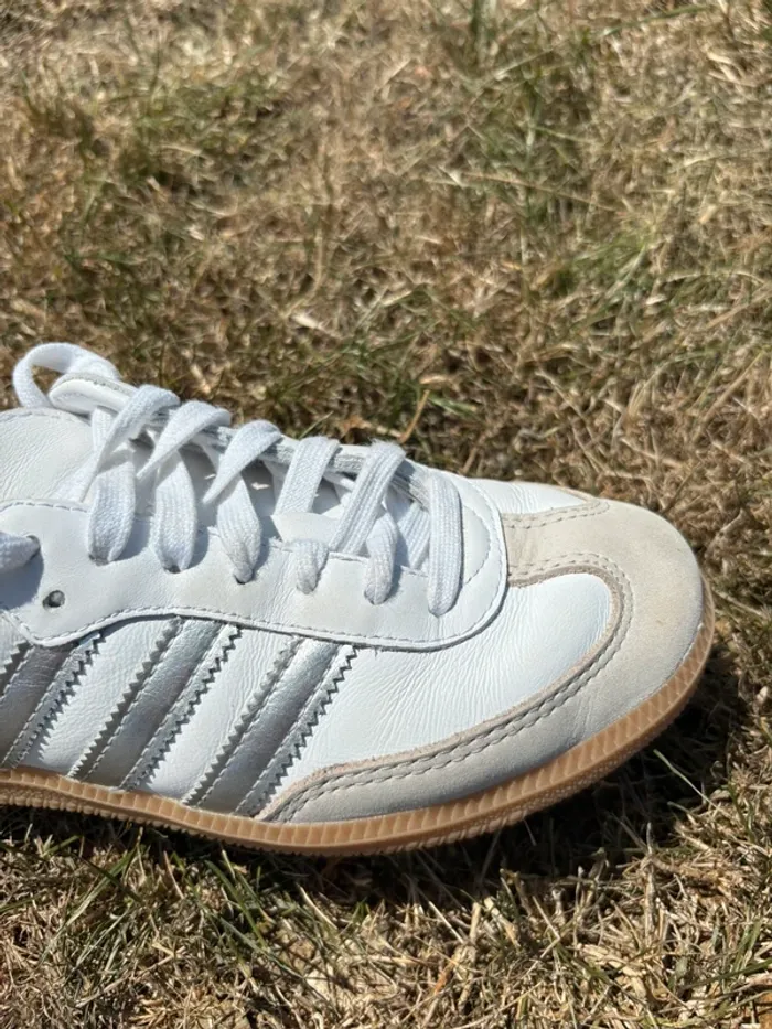 Adidas samba blanche et argent grise 37 1/3 - photo numéro 7