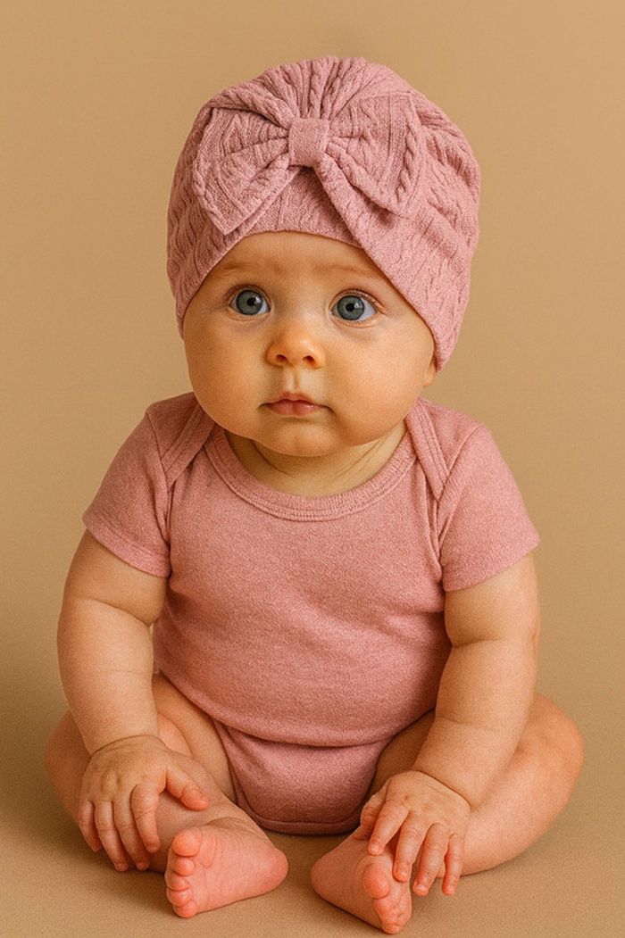 Bonnet noeuds rose Shein