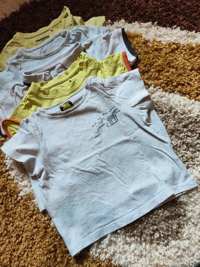 Lot 8 t-shirts manches courtes et chemise - photo numéro 4