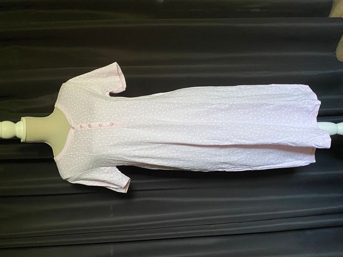 Chemise de nuit rose à pois blancs Debenhams