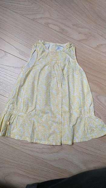 Robe obaïbi 6 mois été jaune fleurs