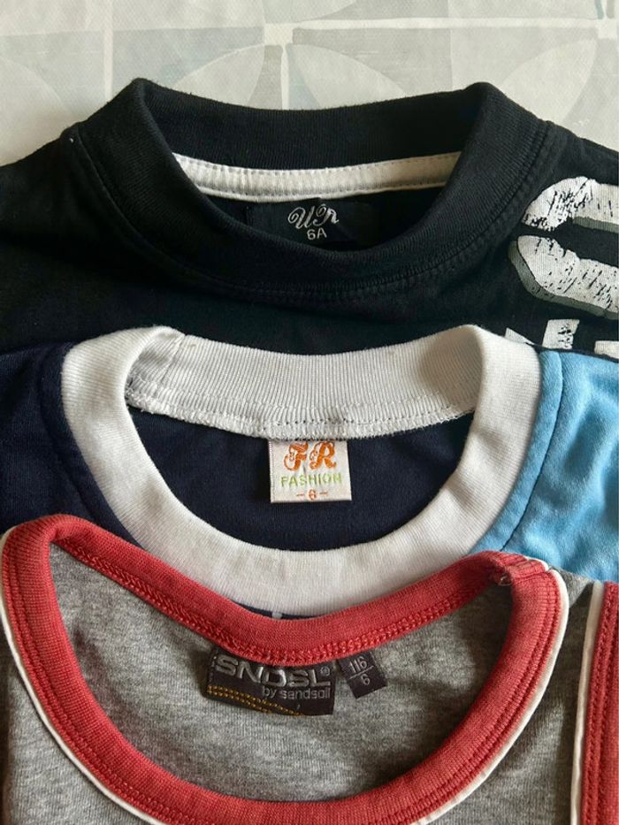 Lot de 3 débardeurs garçon - 6 ans - en très bon état - Sandsoil- FR Fashion - WR - photo numéro 4