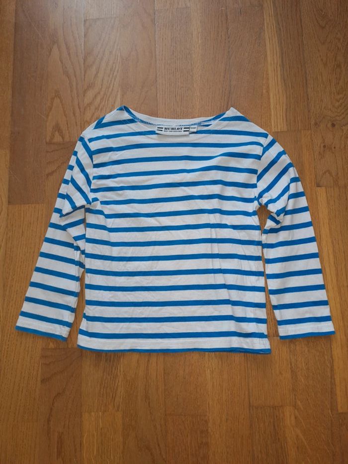 Tee-shirt marinière hublot taille 3 ans - photo numéro 2