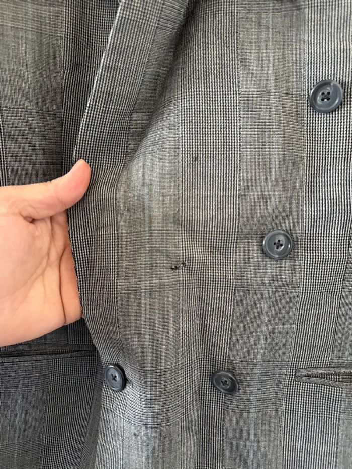 Veste blazer croisée Burberrys’ à carreaux – Taille L – Vintage - photo numéro 2