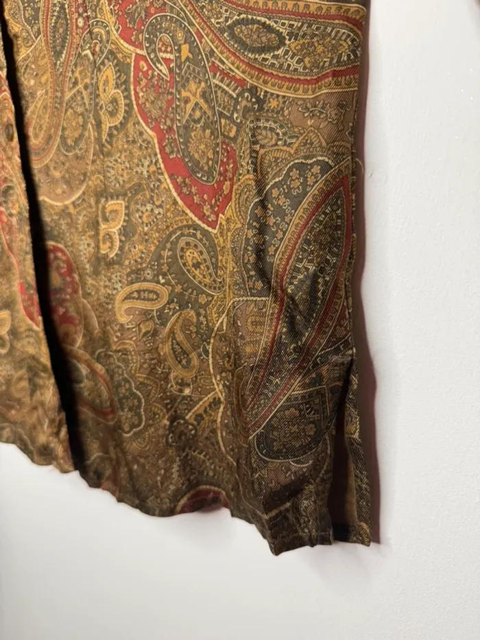 🍂 Chemise Vintage Lauren/ Ralph Lauren 100% soie - TS 🍂 - photo numéro 5
