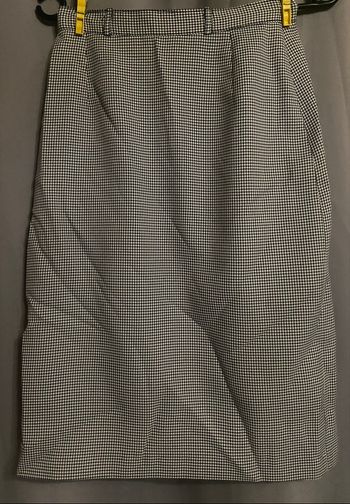 Jupe droite »Emmarelle »motifs pied de poule