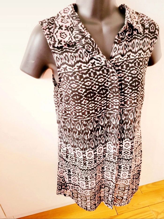 Robe tunique plage Vila Clothes
taille XS 34 chemisier rose noir - photo numéro 7