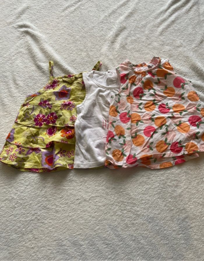 Lots de 3 débardeur fille