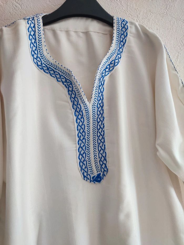 Gandoura ,Djellaba marocaine blanche - Taille 6 ans - photo numéro 2