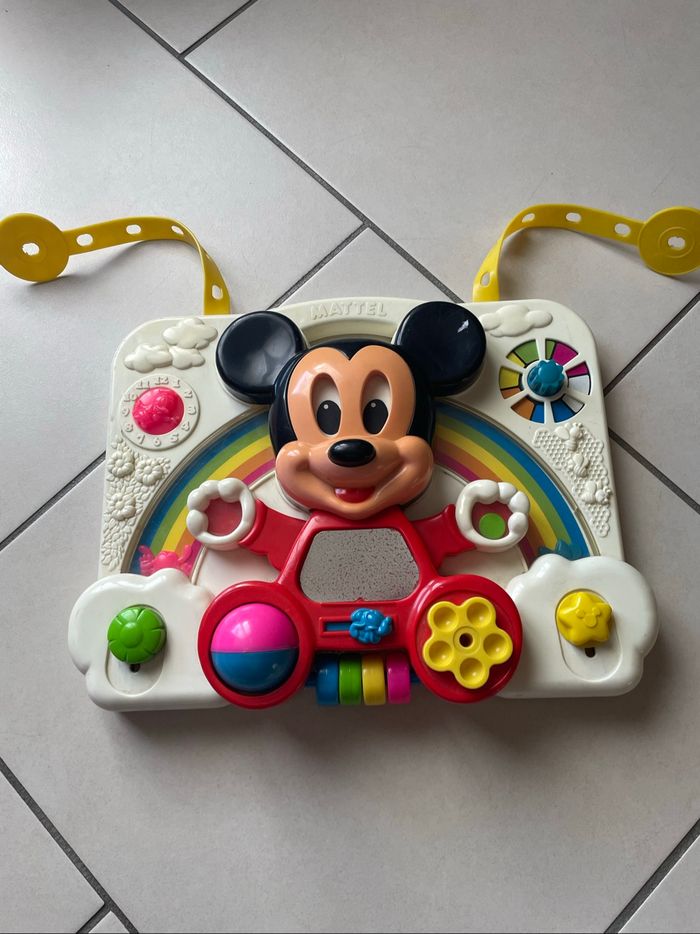 Tableau d’eveil vintage Mickey mattel