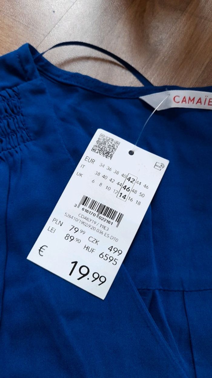 Chemisier bleu neuf - photo numéro 3