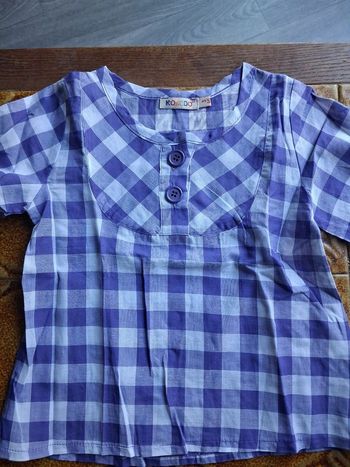 Chemisier a carreaux 