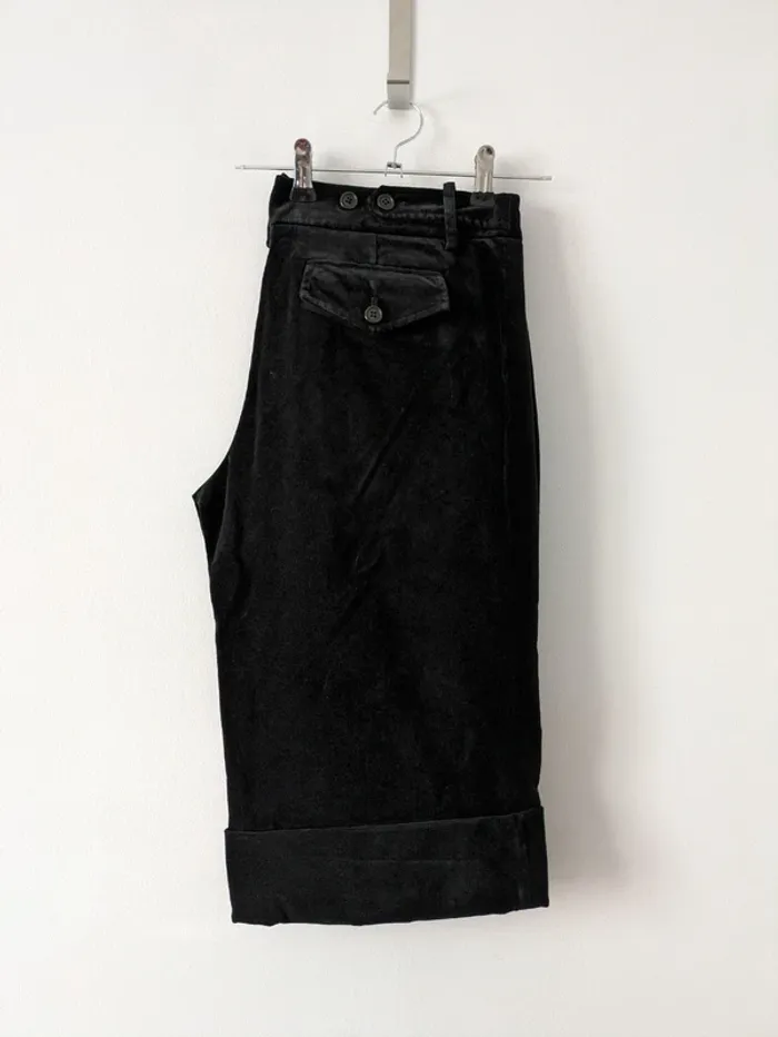 Short hiver en velours noir - Alain Manoukian - taille 42 - photo numéro 2