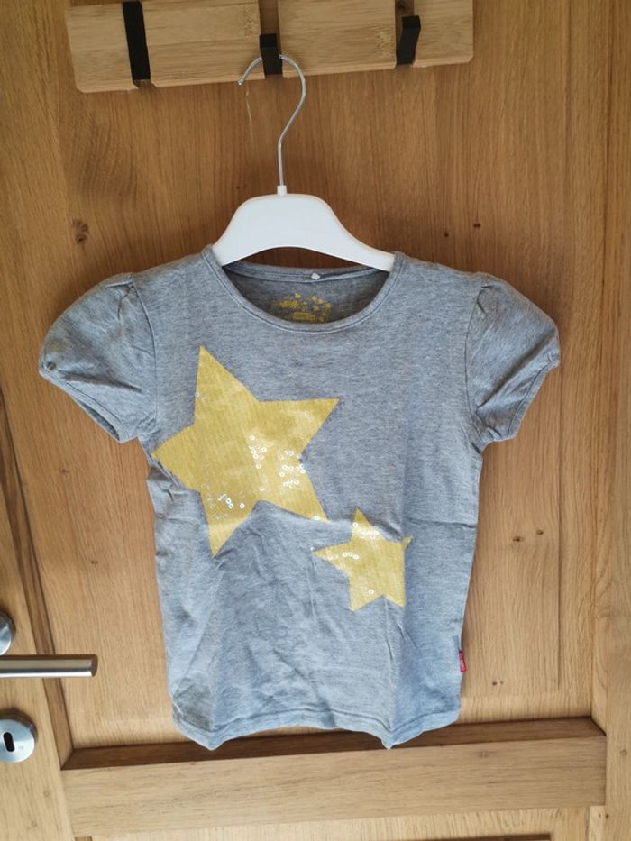 T-shirt Name It en gris et jaune 6 ans