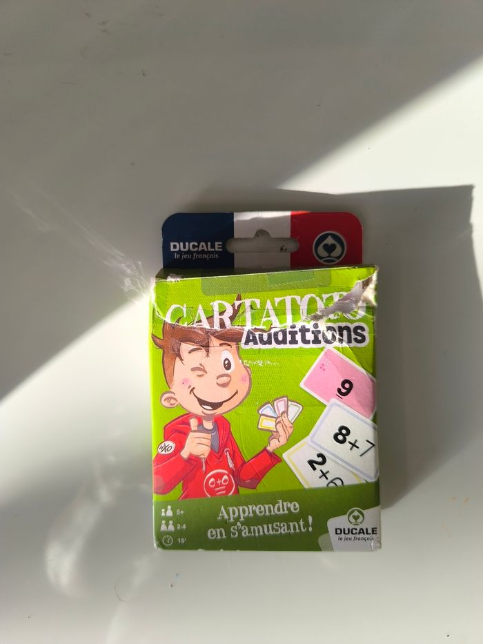 Jeu de cartes : addition