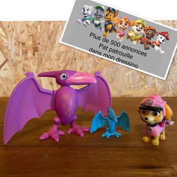 Idée cadeau 🎁 Pack de 3 Figurines le chiot Stella Série Dino rescue de la Pat Patrouille