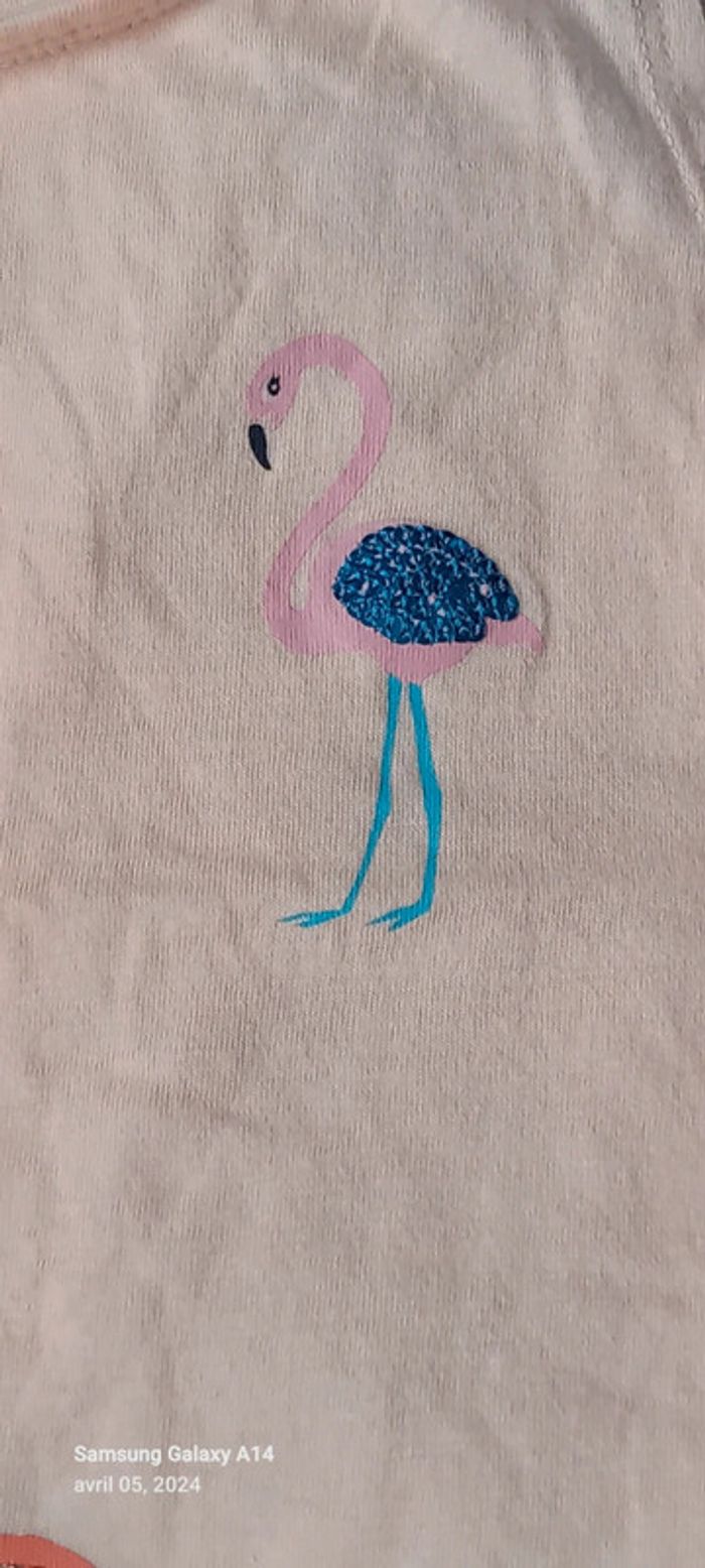 Débardeur motif flamands roses avec sequins fille 8 ans kiabi - photo numéro 8