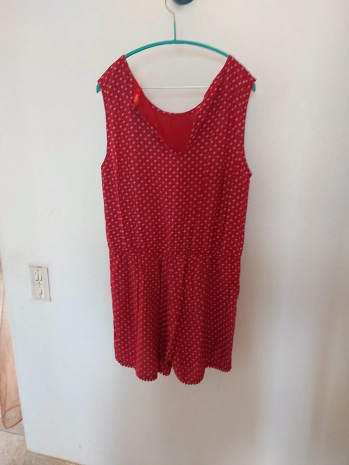 Combishort couleur cerise taille 46 en viscose - photo numéro 3