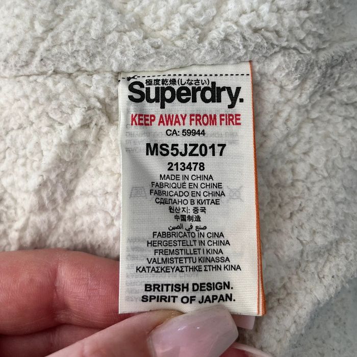 Manteau à capuche noir doublé polaire Superdry pour homme, taille XXL - photo numéro 5