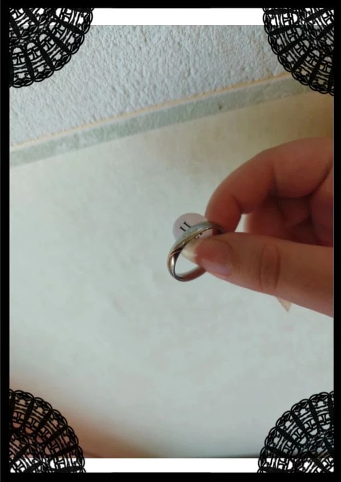 Bague inscription Real Love en acier 20,6 mm - photo numéro 5