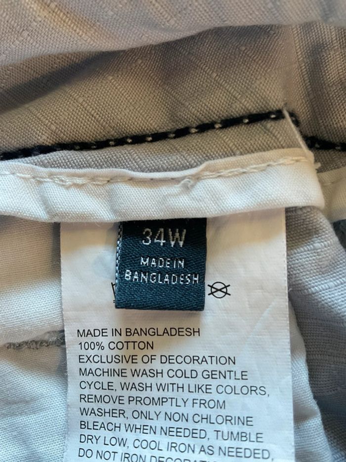 Short cargo gris clair pour homme Nautica taille W34 FR44 438 - photo numéro 9