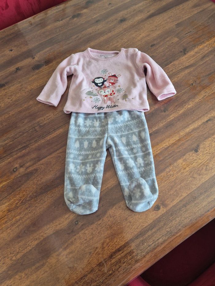 Pyjama 2 pièces polaire