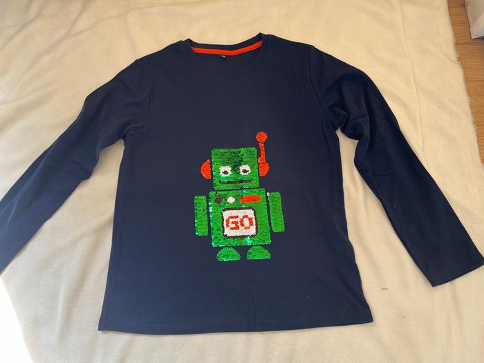 Pull robot sequins réversibles 12 ans - photo numéro 4