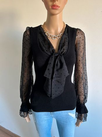 Pull noir à manches longues Morgan taille XS TBE