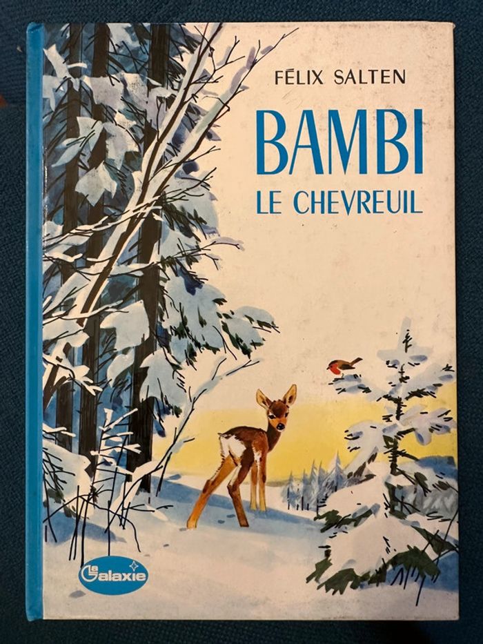 1979 Livre ancien Bambi le Chevreuil Félix Salten Pierre Probst La Galaxie