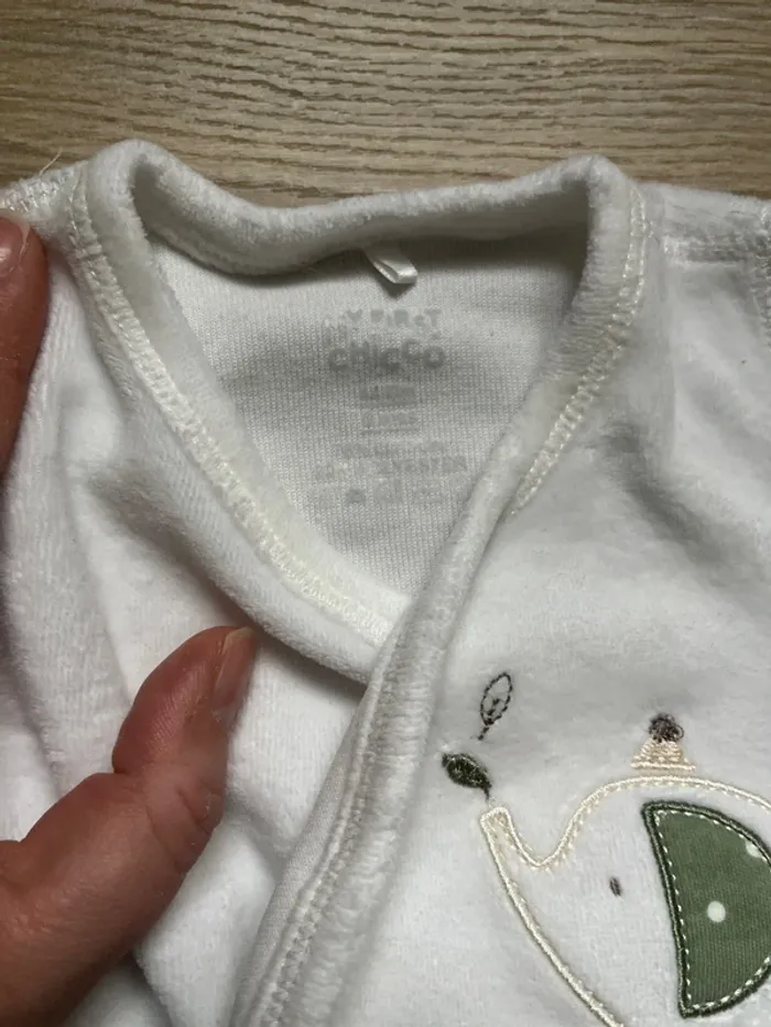 Pyjama velour taille 0 chicco - photo numéro 3