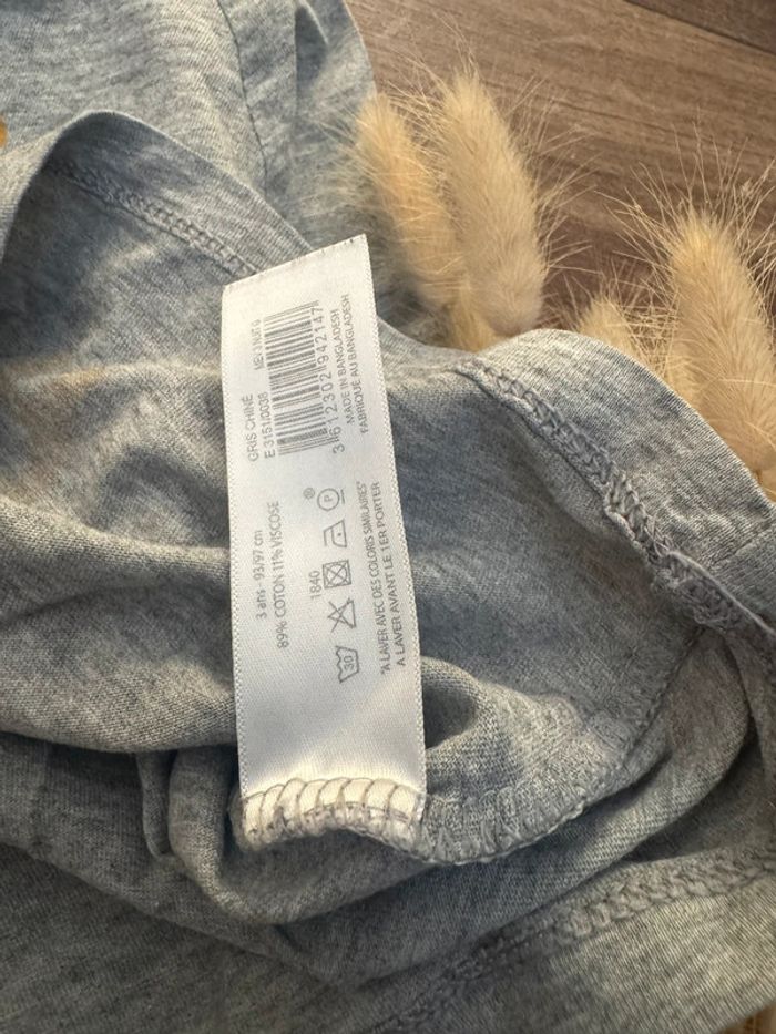 Teeshirt 3 ans Monoprix gris - photo numéro 2