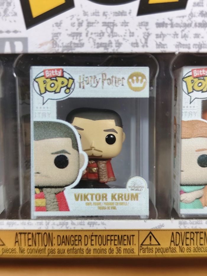 Boîte 4 Bitty Pop! Harry Potter - Hermione Granger, Viktor Krum, Ginny Weasley + Mystère ! - photo numéro 3