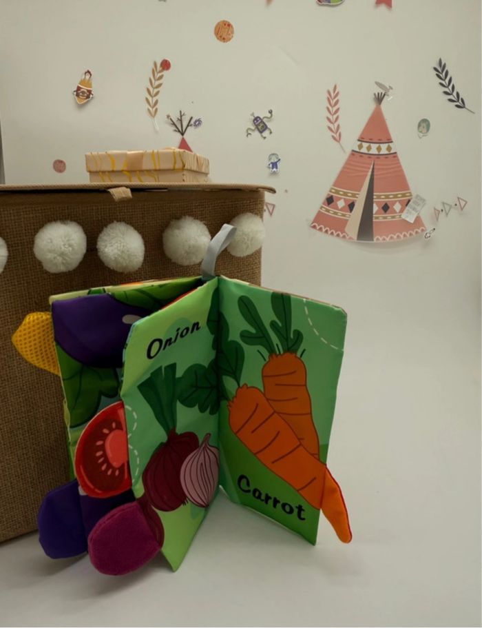 Livre d’éveil anglais bébé en tissu au choix | Jouet sensoriel 0-12 mois - photo numéro 10