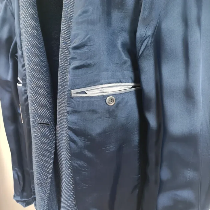 Veste bleue de costume - tailleur homme bleu foncé Di Lorenzo A463 - photo numéro 13