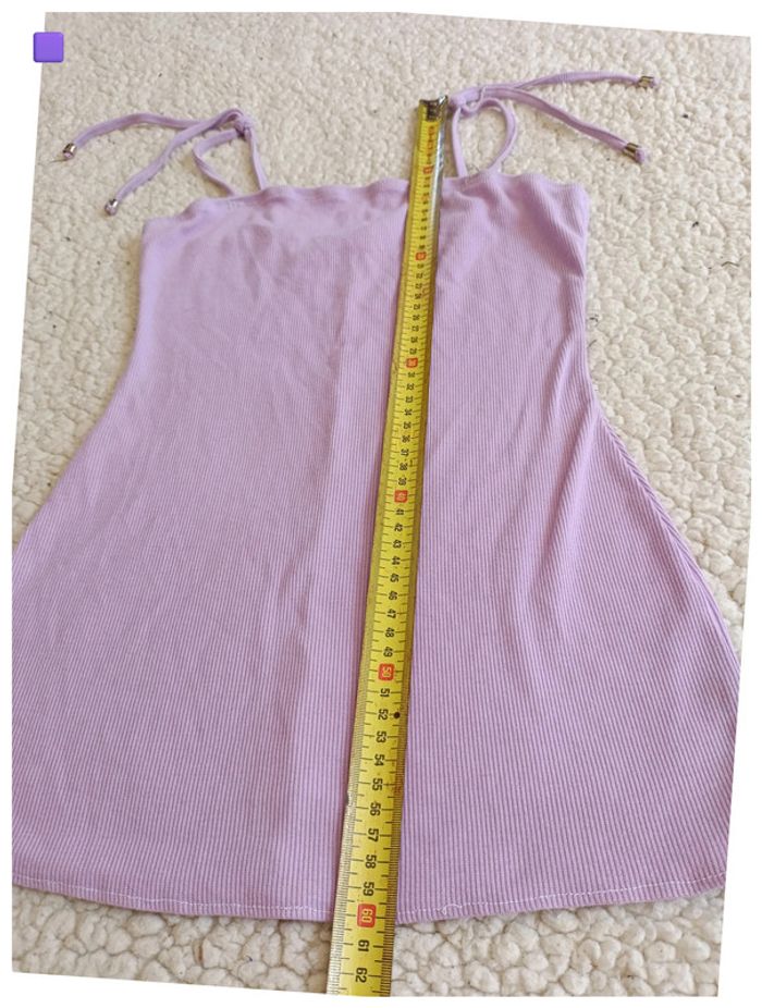 Robe violette à bretelles fines – minimaliste, été, y2k - photo numéro 6