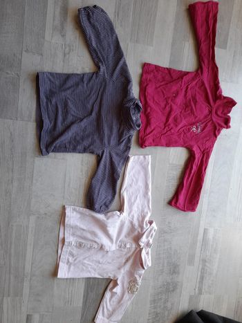 Lot tee shirt col roulé