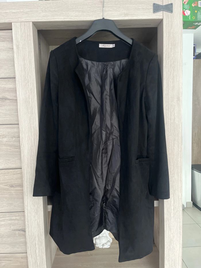 Veste noir style daim taille M