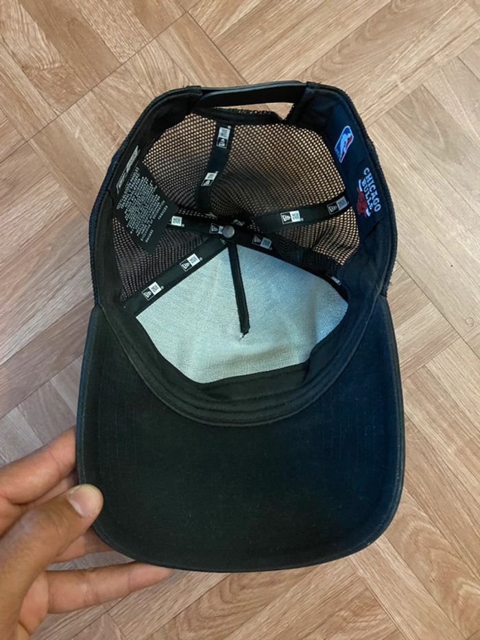 Casquette noir New Era trucker Chicago Bulls - photo numéro 4